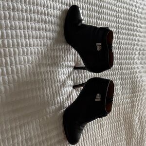 Chic Black Heeled Ankle Boots